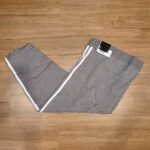 plus size grey stripe long legging